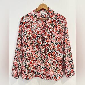 Molly Bracken Floral Double Breasted Blazer Size Small